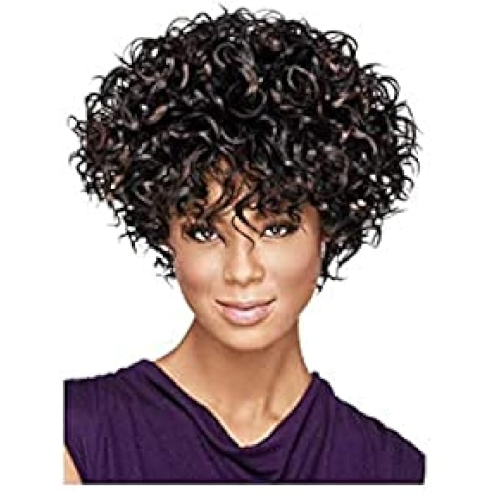 DILLARDS African Fluffy Short Curly Wig For Women - Image 4
